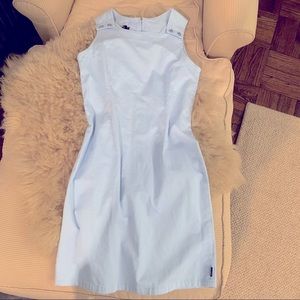 French Marine Pale blue cotton tank dress